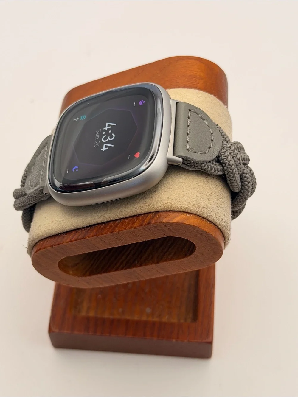 Fitbit Sense 2, Tested, Silver/silver Braided Band, Very Good, Charger Included